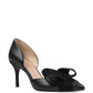 Nine West Women's Accent Mcfally Oragami Leather D'Orsay Pump Black Size 8.5 M