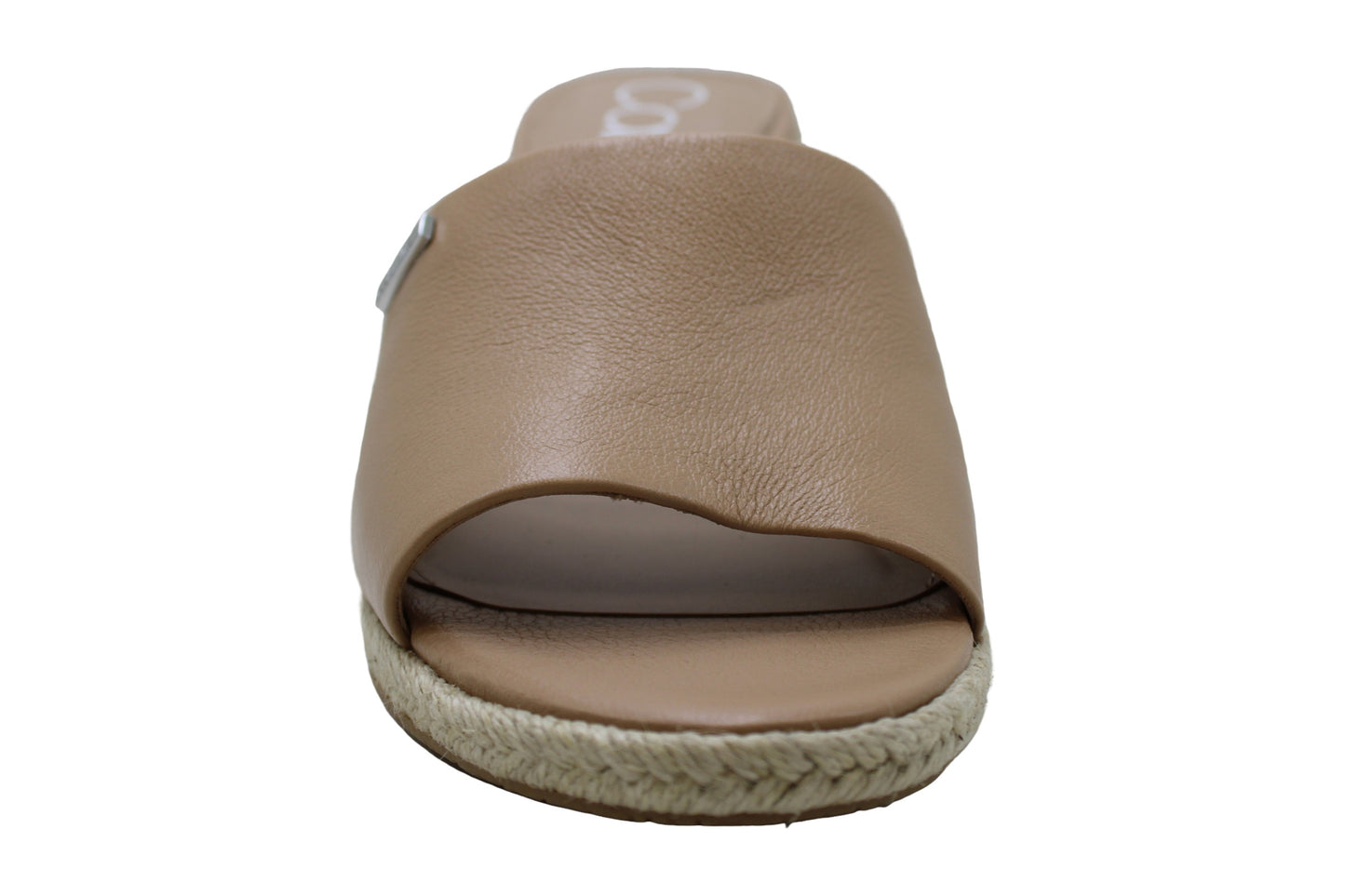 Calvin Klein Women's Britta Leather Open Toe Casual Platform Sandals Brown Size 9.5M