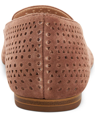 Alfani Women's Shoes Poee Leather Pointed Toe Loafers Brown Size 6M