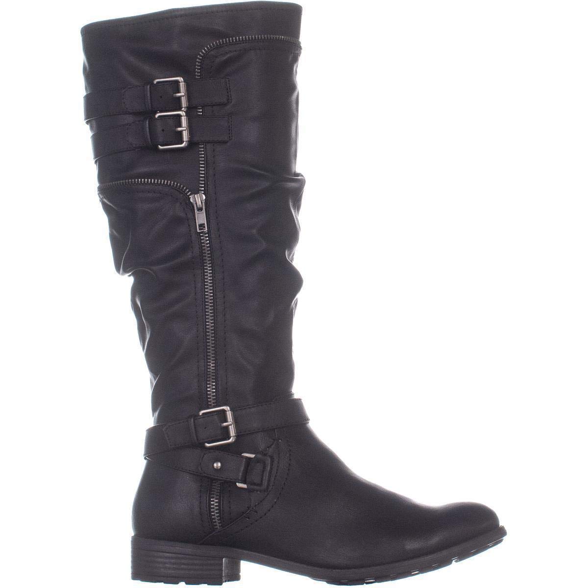 White Mountain Women's Remi Leather Closed Toe Mid Calf Fashion Gray Size 6 M