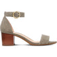 Michael Kors Women's Lena Open Toe Suede Dress Sandals Sage Size 5.5
