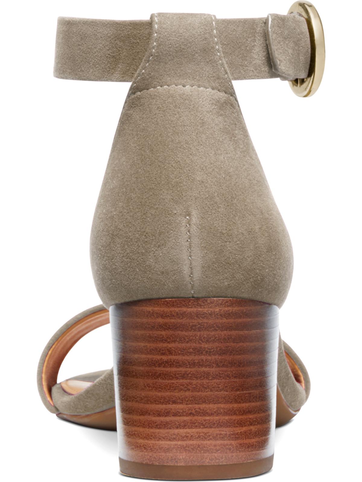 Michael Kors Women's Lena Open Toe Suede Dress Sandals Sage Size 5.5