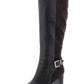 Bandolino Women's Bilya Zipper Knee High Riding Boots Black Size 7.5 M