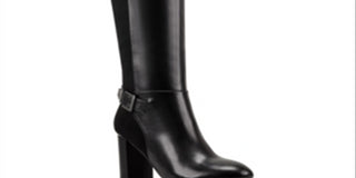 Bandolino Women's Bilya Zipper Knee High Riding Boots Black Size 7.5 M