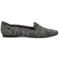 Alfani Women's Gingham Knit Cushioned Rorrii Round Toe Slip on Loafers Gray  Size 9.5 M