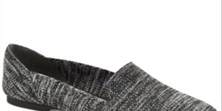 Alfani Women's Gingham Knit Cushioned Rorrii Round Toe Slip on Loafers Gray  Size 9.5 M