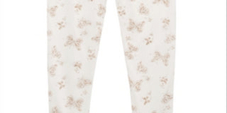 Epic Threads Little Girl's Butterfly Print Leggings White Size 5