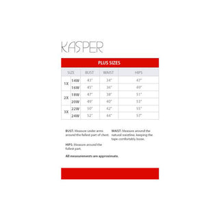 Kasper Women's Plus Textured Single Button Jacket White Size 22W