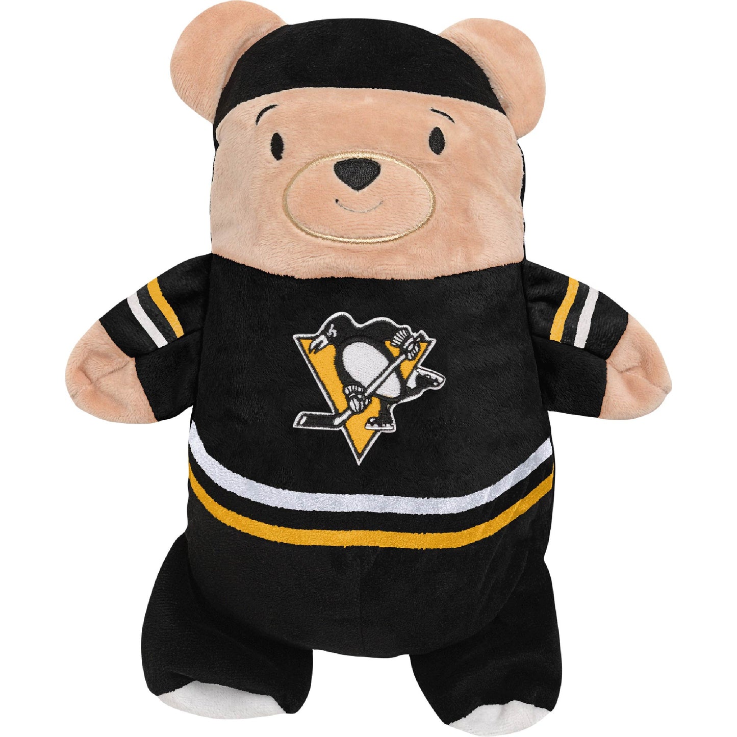 Cubcoats Transforming 2-in-1 Unisex Preschool Black Pittsburgh Penguins Full-Zip Hoodie & Soft Plushie Black