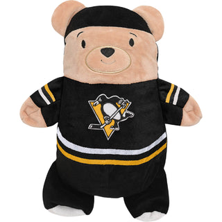 Cubcoats Transforming 2-in-1 Unisex Preschool Black Pittsburgh Penguins Full-Zip Hoodie & Soft Plushie Black