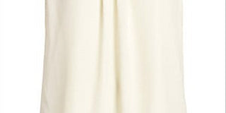 St. John Collection Women's Satin Silk Georgette Shell with Pleat Drape Top White Size Petite