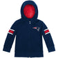 Cubcoats Boy's Toddler England Patriots 2-in-1 Transforming Full-Zip Hoodie & Soft Plushie Navy Size 2T
