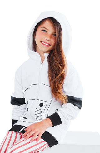 Cubcoats Kid's Toddler Cubcoats X Star Wars Storm Trooper 2-in-1 Plush Toy Hoodie White