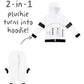 Cubcoats Kid's Toddler Cubcoats X Star Wars Storm Trooper 2-in-1 Plush Toy Hoodie White