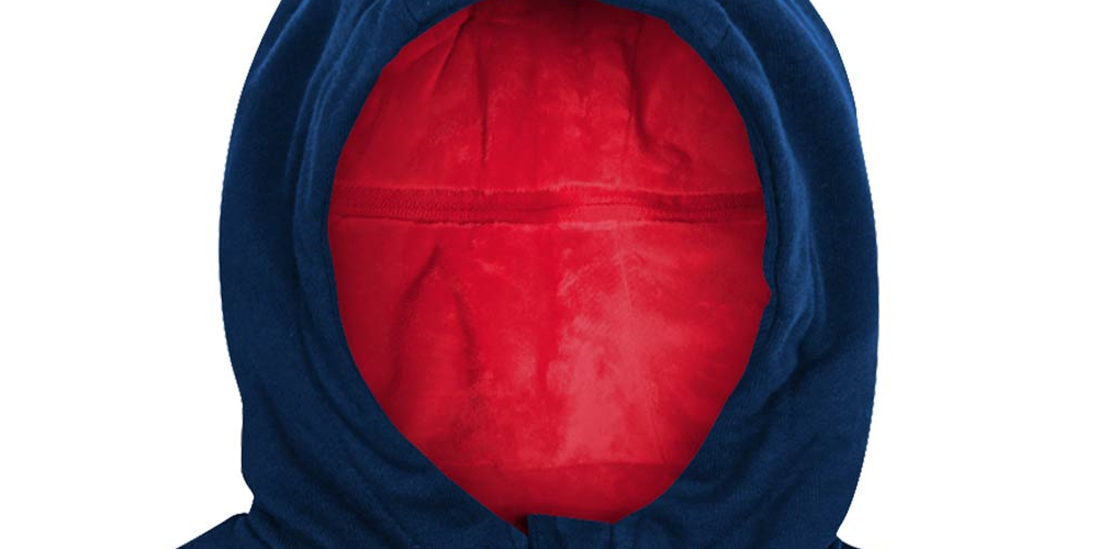 Cubcoats New England Patriots Preschool 2-in-1 Transforming Full-Zip Hoodie & Soft Plushie Navy Size 4-5