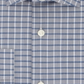 Micheal Kors Men's Slim Fit Airsoft Stretch Performance Check Dress Shirt Blue Size 15.5X34X35