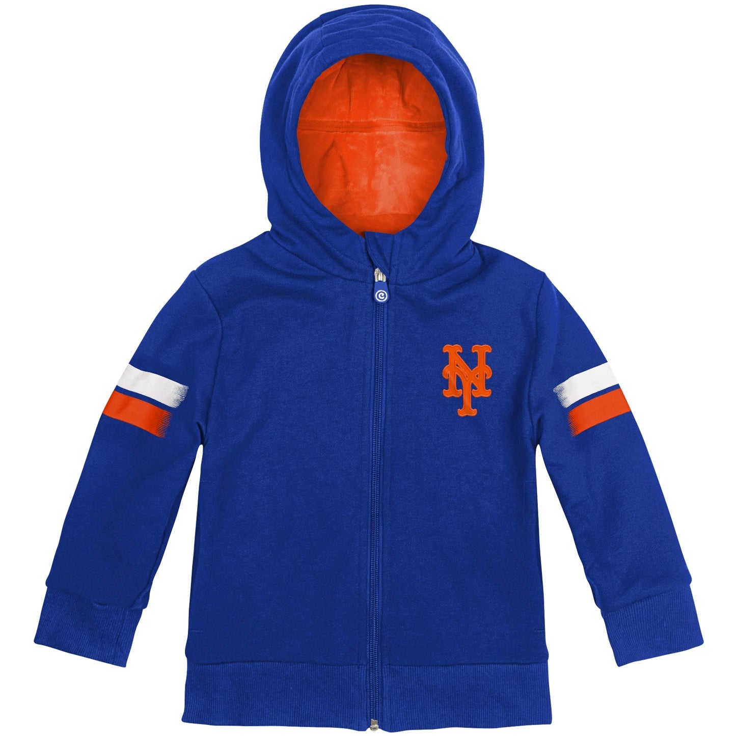 Cubcoats Kid's Toddler  New York Mets 2-in-1 Transforming Full-Zip Hoodie & Soft Plushie Royal