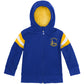 Cubcoats Boy's Preschool Golden State Warriors 2-in-1 Transforming Full-Zip Hoodie & Soft Plushie Royal Size 6-7