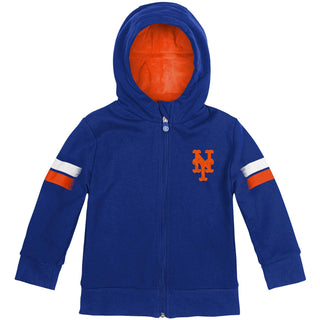 Cubcoats Kid's Toddler  New York Mets 2-in-1 Transforming Full-Zip Hoodie & Soft Plushie Royal