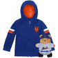 Cubcoats Kid's Toddler  New York Mets 2-in-1 Transforming Full-Zip Hoodie & Soft Plushie Royal