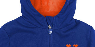 Cubcoats Kid's Toddler  New York Mets 2-in-1 Transforming Full-Zip Hoodie & Soft Plushie Royal