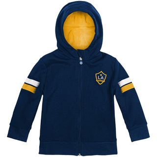 Cubcoats Boy's Toddler LA Galaxy 2-in-1 Transforming Full-Zip Hoodie & Soft Plushie Navy Size 2T