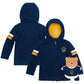 Cubcoats Boy's Toddler LA Galaxy 2-in-1 Transforming Full-Zip Hoodie & Soft Plushie Navy Size 2T