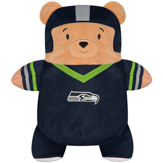 Cubcoats Boy's Toddler Seattle Seahawks 2-in-1 Transforming Full-Zip Hoodie & Soft Plushie Blue Size 3T