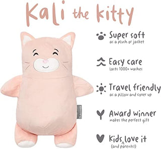 Cubcoats Kali The Kitty 2 in 1 Transforming Down Vest Hoodie & Soft Plushie Pink