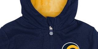 Cubcoats Boy's Toddler Los Angeles Rams 2-in-1 Transforming Full-Zip Hoodie & Soft Plushie Royal