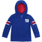 Cubcoats Boy's Toddler New York Giants 2-in-1 Transforming Full-Zip Hoodie & Soft Plushie Royal