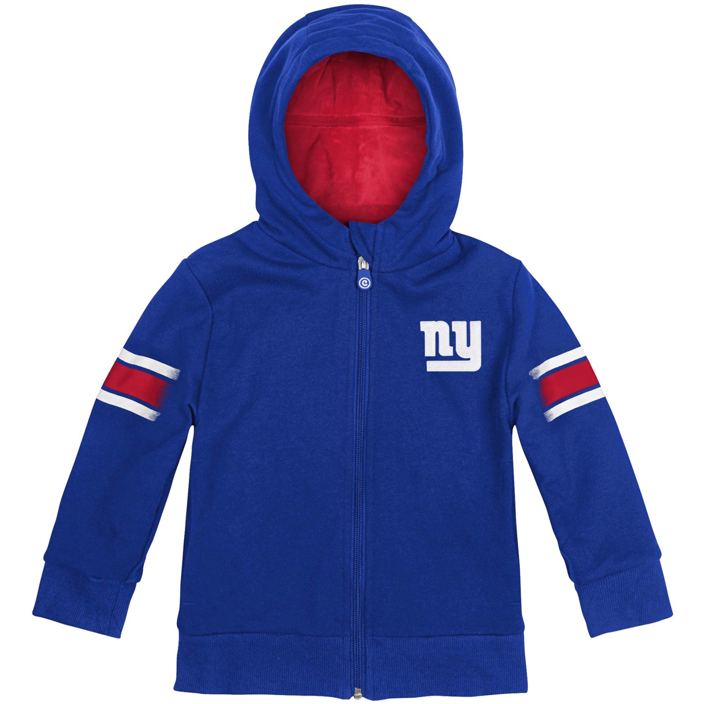 Cubcoats Boy's Toddler New York Giants 2-in-1 Transforming Full-Zip Hoodie & Soft Plushie Royal
