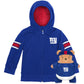 Cubcoats Boy's Toddler New York Giants 2-in-1 Transforming Full-Zip Hoodie & Soft Plushie Royal