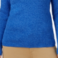 Karen Scott Women's Cotton Mock Neck Sweater Blue Size X-Small