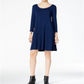 Style & Co Women's Swing Dress Blue Size X-Small