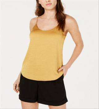 Bar III Women's Camisole Top Yellow Size XX-Small
