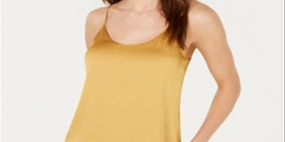 Bar III Women's Camisole Top Yellow Size XX-Small