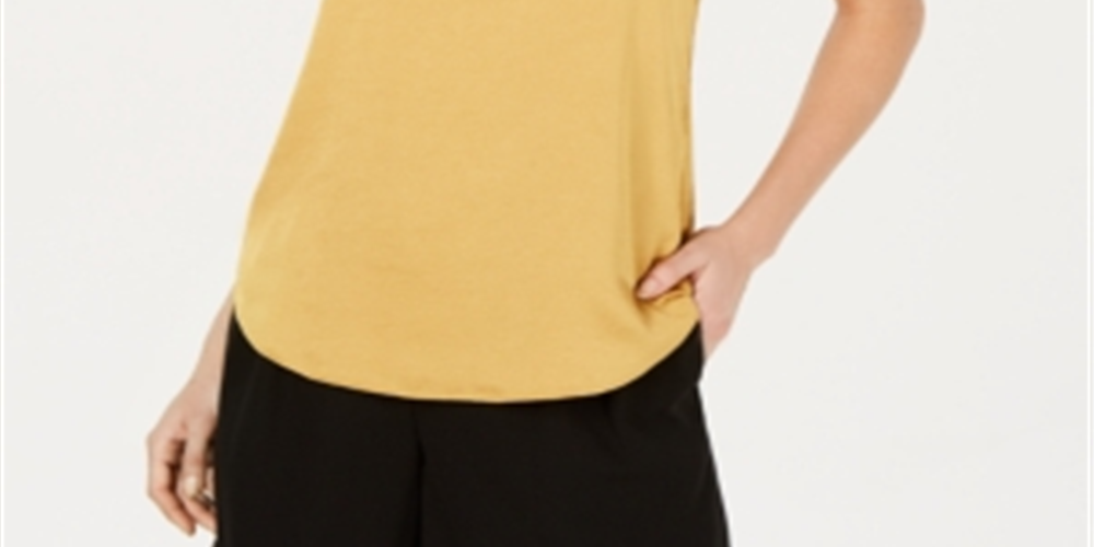 Bar III Women's Camisole Top Yellow Size X-Small