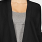 Charter Club Women's Textured Knit Open Cardigan Black Size Medium