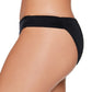 Salt + Cove Junior's Solid Side-Tab Hipster Bikini Bottoms Swimsuit Black