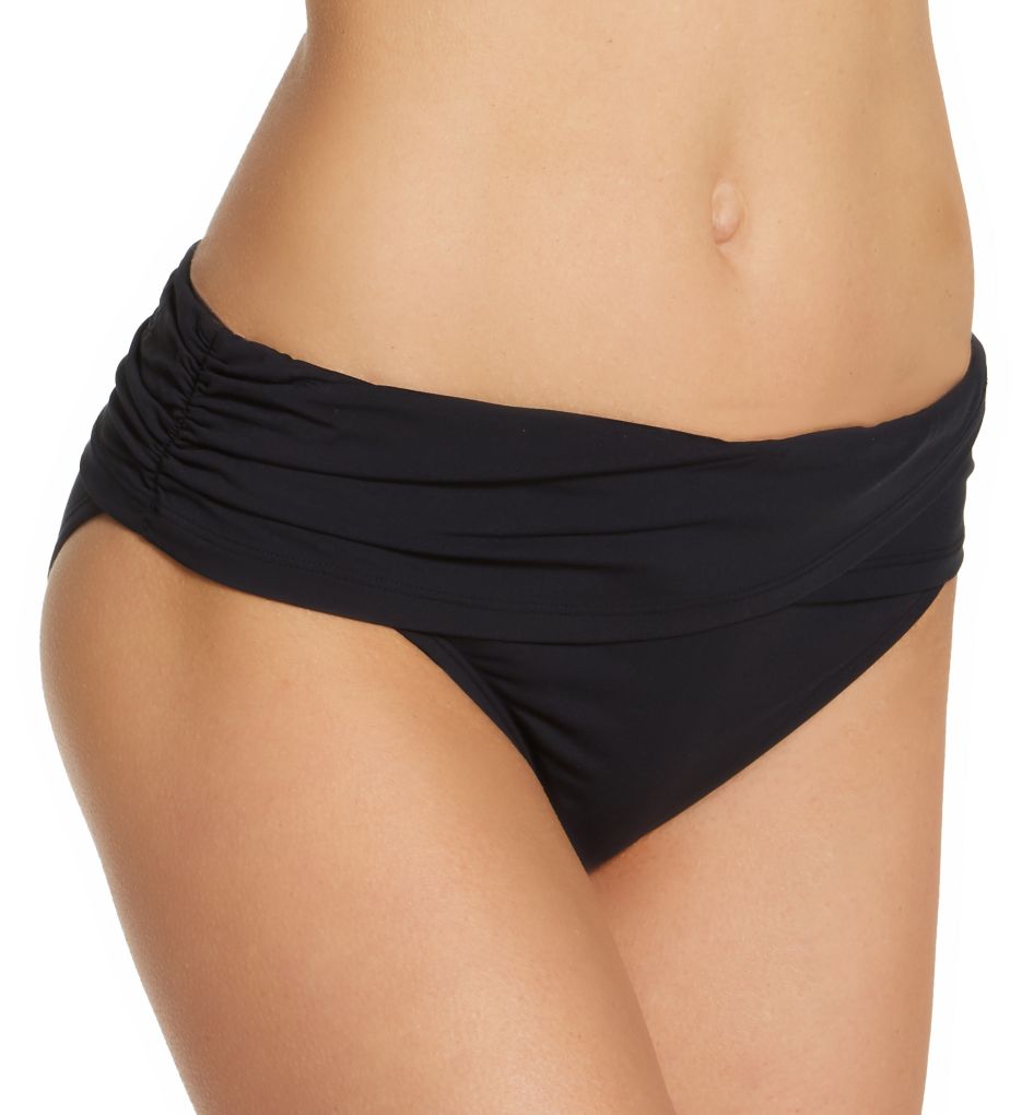 Bleu Rod Beattie Women's Sarong Hipster Bikini Bottoms Swimsuit Black