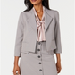 Nine West Women's Adobe Wide Lapel Houndstooth Jacket Rose Multi Size X-Large