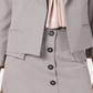 Nine West Women's Adobe Wide Lapel Houndstooth Jacket Rose Multi Size X-Large