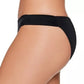 Salt + Cove Junior's Solid Side-Tab Hipster Bikini Bottoms Swimsuit Black