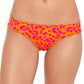 Salt + Cove Women's Cherry on Top Ruffled Hipster Bikini Swim Bottom Orange Size Large