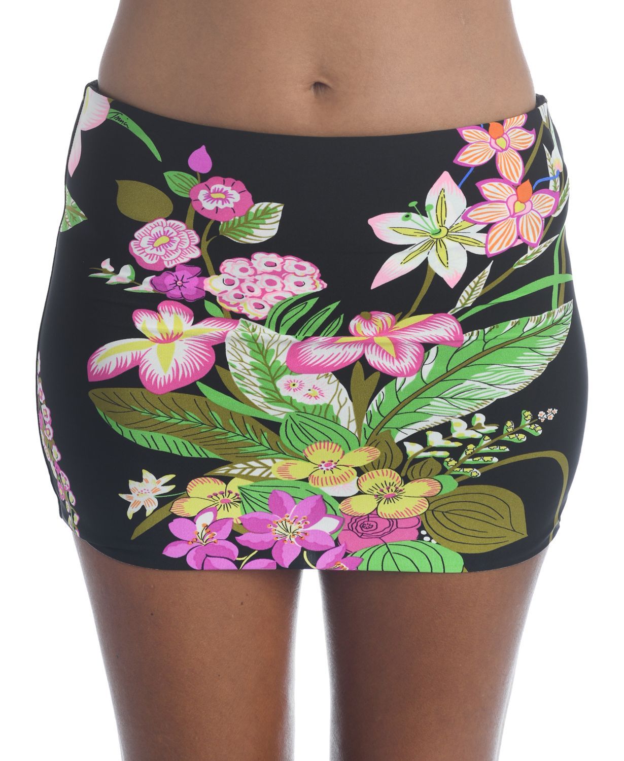 Trina Turk Women's Moonlit High Waist Swim Bottom Multi Floral Size 2