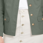 Charter Club Women's 4 Pocket Denim Jacket Green Size X-Small