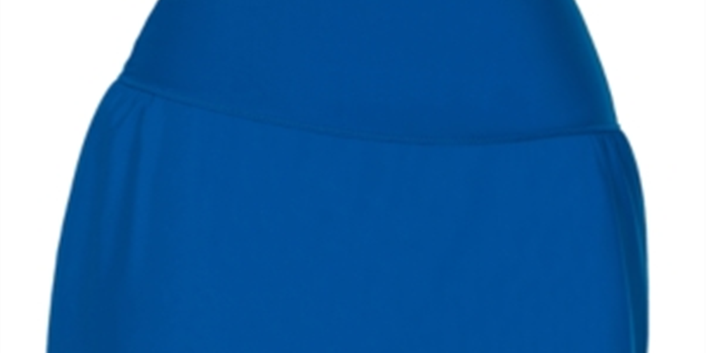 Raisins Curve Women's Trendy Plus Solids Bravo Swim Skirt Blue Size Petite Small