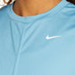 Nike Women's Dry Crop Twist Training Top Blue Size Small