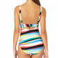 Anne Cole Women's Striped One Piece Swimsuit Multi
